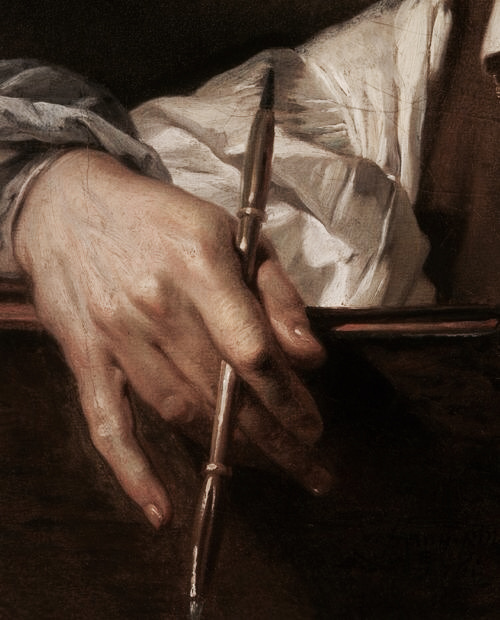 templeofapelles:Johann ZoffanySelf-portrait, 1761 (detail)