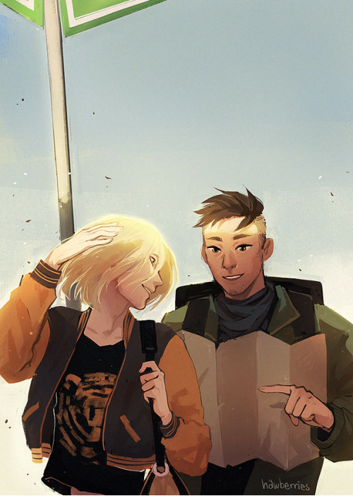 hawberries: a collection of otayuri zine illustrations! i had a fantastic team working on it, but this is the promo, cover, and two of my own pieces. thanks so much for everyone’s support!