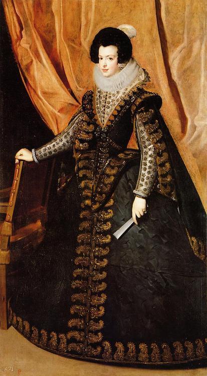 Elisabeth of France, Queen of Spain by Diego Velazquez, 1632