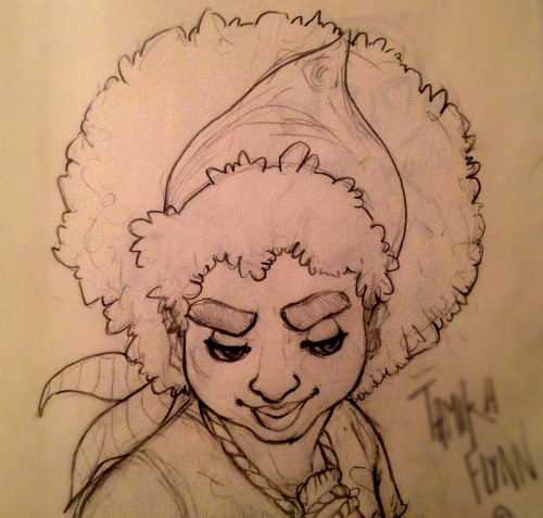 seiya234:ashdraws365:Feb 5-7Tamika Flynn. She is ready for this war. I have been working on this Tam