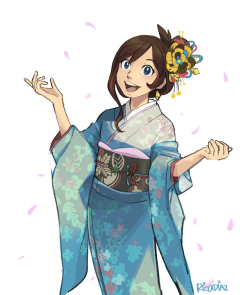 wonderfulworldofmoi: And here’s the Trucy version! This was supposed to go with the Maya in a kimono pic as a set but it was already 1 am where I am and I was too tired.  (Here’s a link to the photoset now that they’re complete!) 