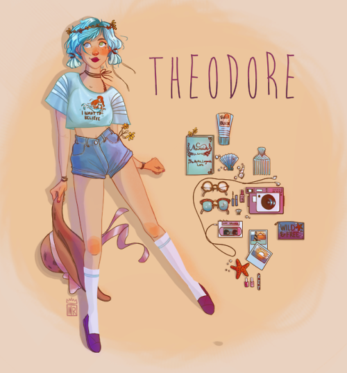 @brashart OC Theodore! I really enjoyed drawing her, she&rsquo;s such a doll!