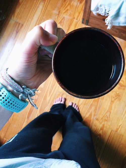 blackcoffeeandblankpagess: Final long run, done. Banana bread and hot coffee at the ready. Cloudy, p