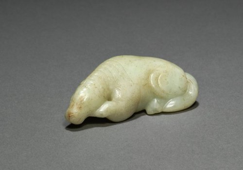 Recumbent Horse, 960, Cleveland Museum of Art: Chinese ArtSize: Overall: 2.8 cm (1 1/8 in.)Medium: l