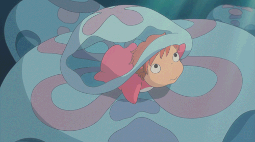 Ponyo’s optional GIFs for Ghibli Card.