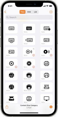 Adaptivity: System Images Grid Display