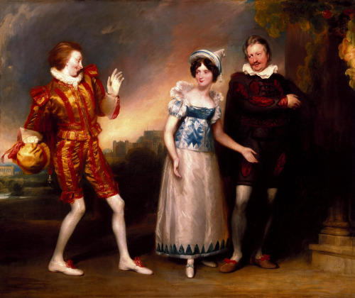 Master Page, Anne Page, and Slender, John Downman (1750-1824)