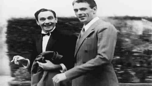 smallconference:nitratediva:Fredric March and Gary Cooper reach across the boundaries of time to fli