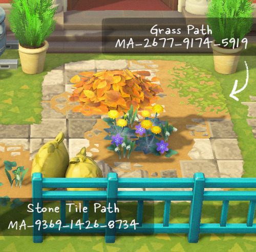 Here’s the codes for the paths that I’m currently using on my island! I’ll make su