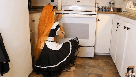 xcorpsekittenx:  I’ve been working on new cosplay vids!Check out my Futaba maid
