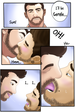 gaymerjai:  HERE IT IS!!! FINALLY! I exaggerated a few things… This drove me crazy LOL. My hand is killing me.. from drawing, of coarse. Pervs.beardset &amp; barber-butt