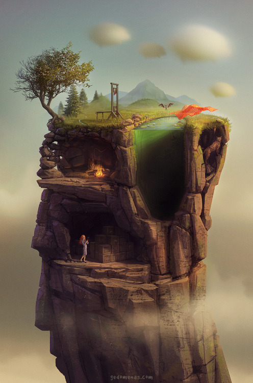 asylum-art:  Gediminas Pranckevicius: Surreal Worlds Digitally Painted on Behance, deviantART Lithuanian artist, Gediminas Pranckevicius has been a graphic designer for years, but his true talents allowed him to shine once he was inspired to create his