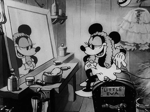 Minnie in the controversial cartoon Mickey’s Mellerdrammer (1933)