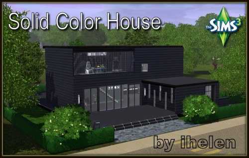 Solid Color House by ihelenlot 30*30No CCDownload at ihelensims site