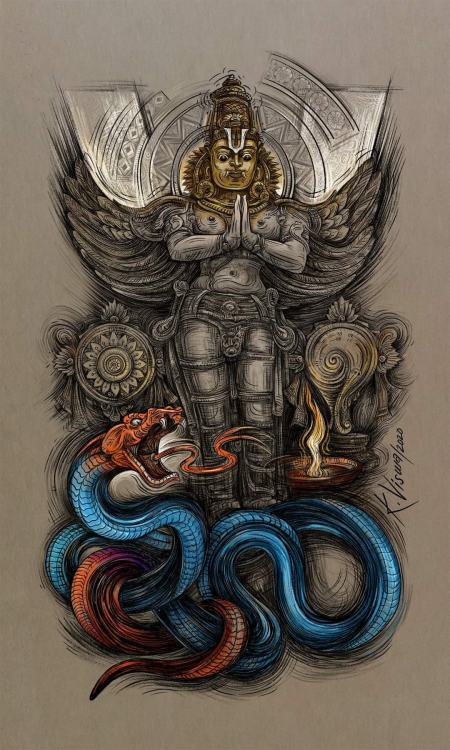 Periya Thiruvadi (Garuda) by Kedaram Viswanathan