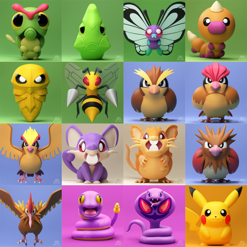 planetafiyu: Gen I pokemon | 3D models made by Henry Vargas 