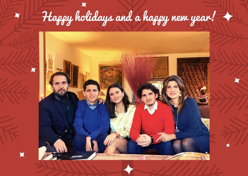 The Hashemites — 2020 New Year's Card from family of