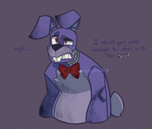 adreamaredoodle:New Five Nights at Freddy’s drops.Me: Cool let me draw all the old animatronics ex