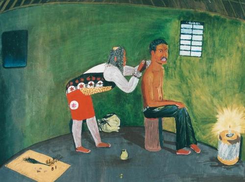 igormaglica: Clive Zamani Xaba (b. 1980), Untitled, 2001. watercolour on paper, 51 x 66 cm
