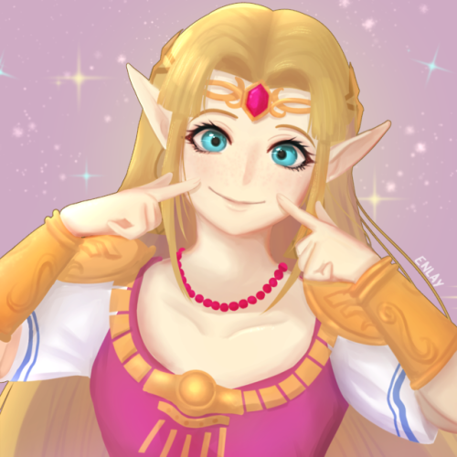 Smile!! ✨Finished Princess Zelda! I realized I forgot the cape after I finished it, but she’s 