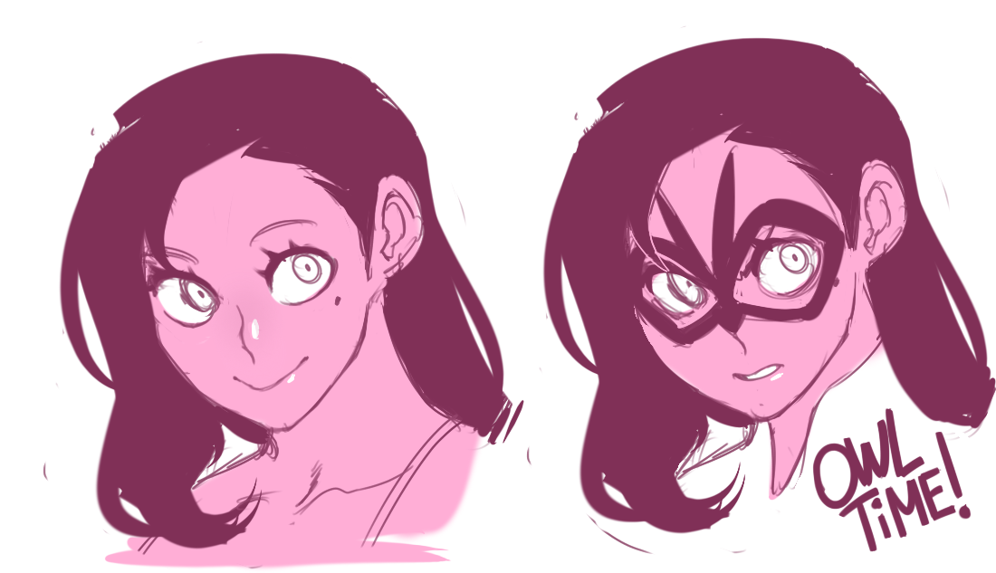 grimphantom2: ninsegado91:   talezshittyblog:  WIP designing a super heroine, with