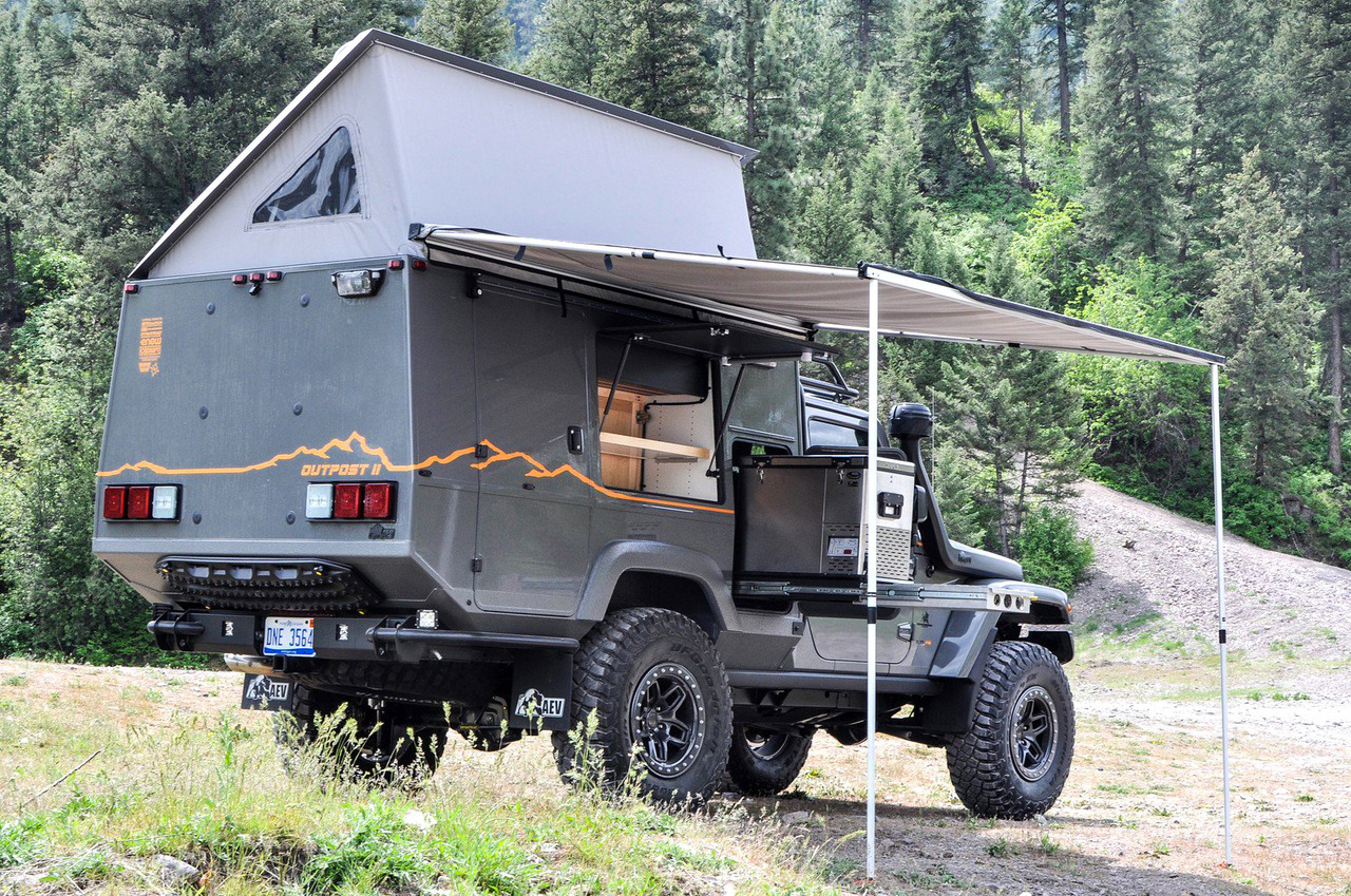 carsthatnevermadeitetc:AEV Outpost II, 2018. A one-off camper concept marking the