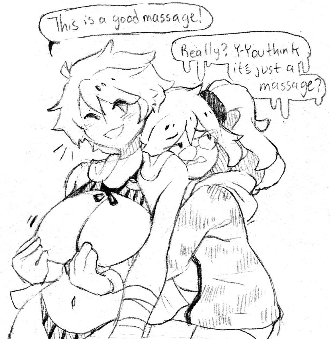 kinkowink: Happy late Oppai day and Girlfriends day!   [Art by iRootie]   
