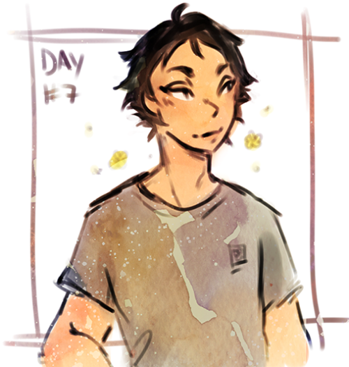 juuzous13donuts:  schaaf-art:  fukurodani week day 7 ♥ akaashi + euphoria happy akaashis warm my heart!  @helical-synodic 