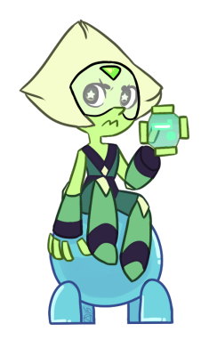 crimpeekodraws:  Wanted to try making myself Peridot stickers!  cutie &lt;3