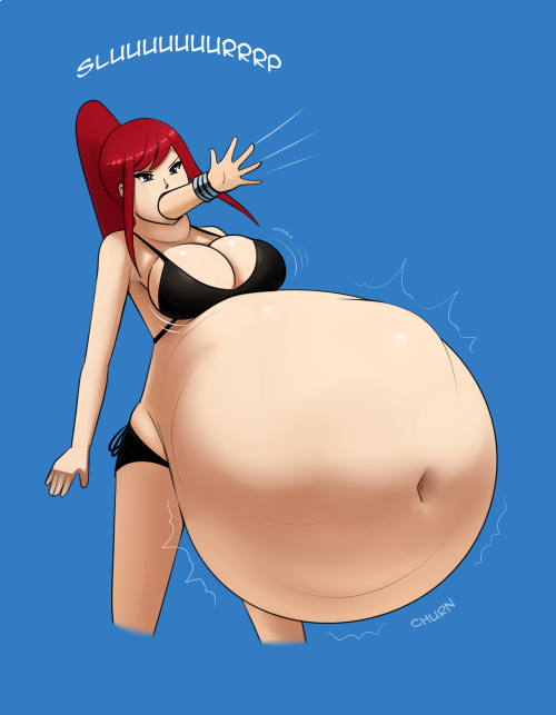 metalforever-artist:metalforever-artist: You never want to get between Erza and any amount of cake. 