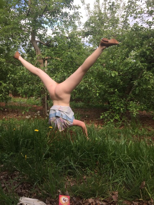 naturistelyon:  Havin fun in the orchard adult photos