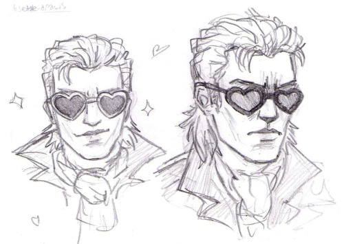nooo don’t spend all of msf’s limited budget on heart-shaped sunglasses noo kaz ur so sexy aha
