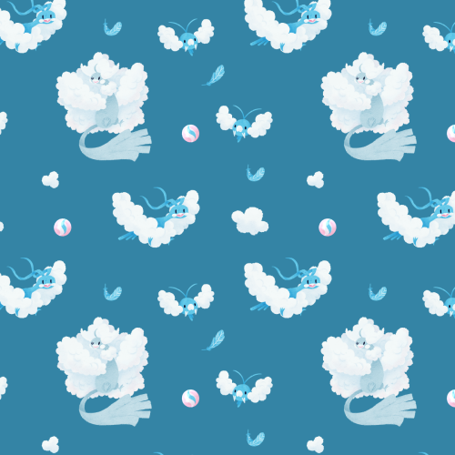 igorcanova: Swablu line pattern commission for @wesnest I love these fluffy birds &lt;3 I’