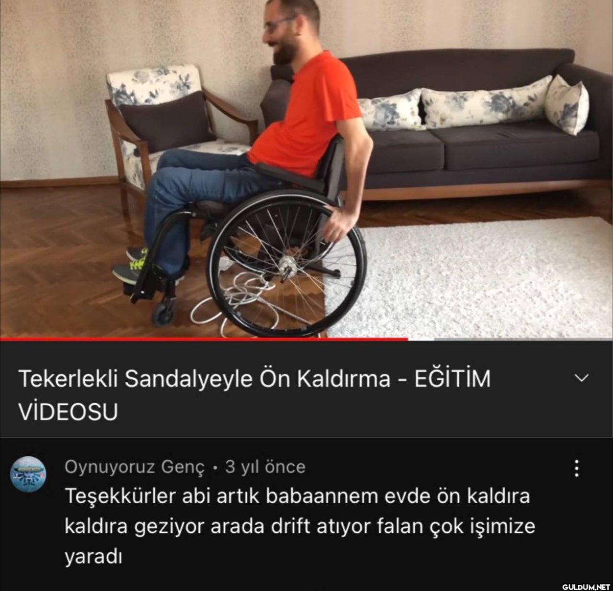 Tekerlekli Sandalyeyle Ön...