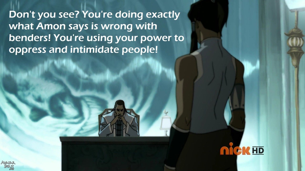 ambelle:  zukorama:  &ldquo;Korra didn’t learn anything in book 1&rdquo;