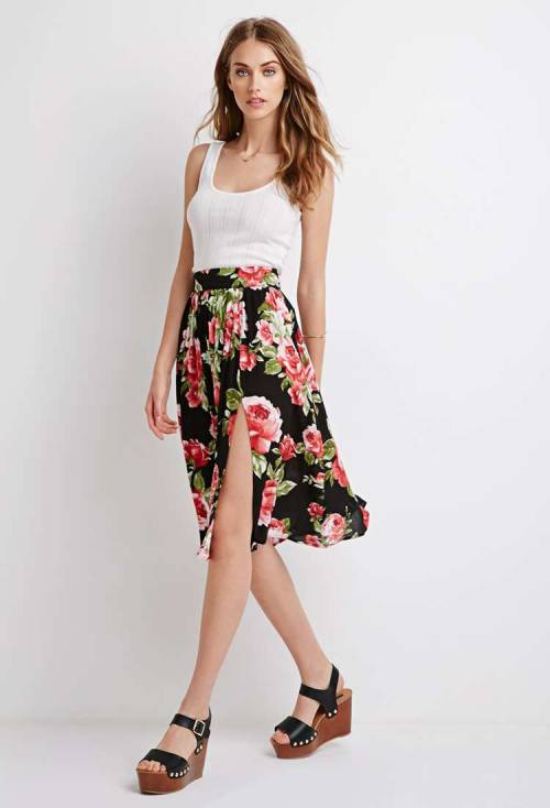 Floral Gauze A-Line SkirtSee what’s on sale from Forever21 on Wantering.