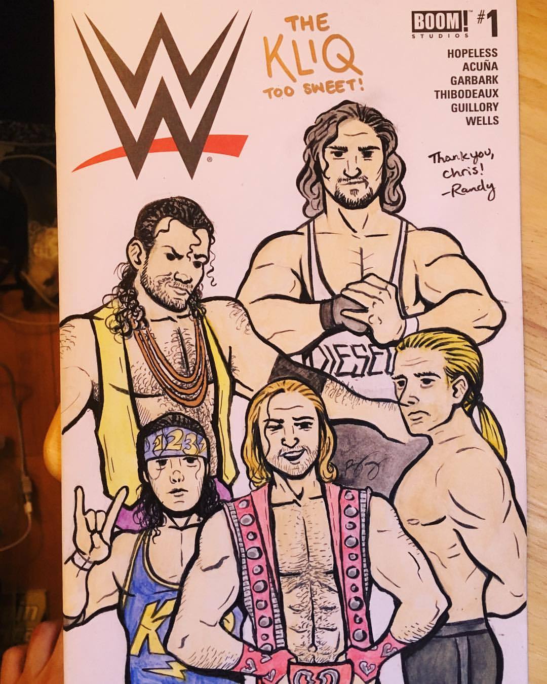 Randall Trang — The other #wwe sketch cover I did for @cgunter71!...