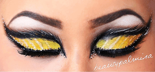 DIY Inspiration: Halloween Eye Makeup. GIFs by me using makeagif.com (register so you have no waterm