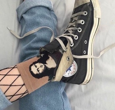 black converse trainers