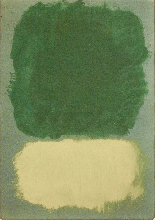 dailyrothko‌:Mark Rothko, Untitled, 1968,  Acrylic on paper mounted on hardboard.