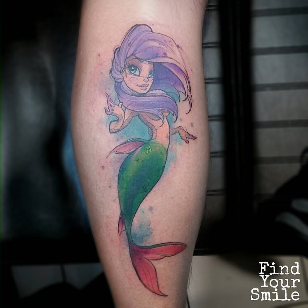 Russell Van Schaick Tattoos — Did this cool mermaid that was based off ...