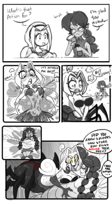 blondiexglasses:  G3no and i have been quiet, so we threw out the first thing we could come up with, an improvised non-canon comic