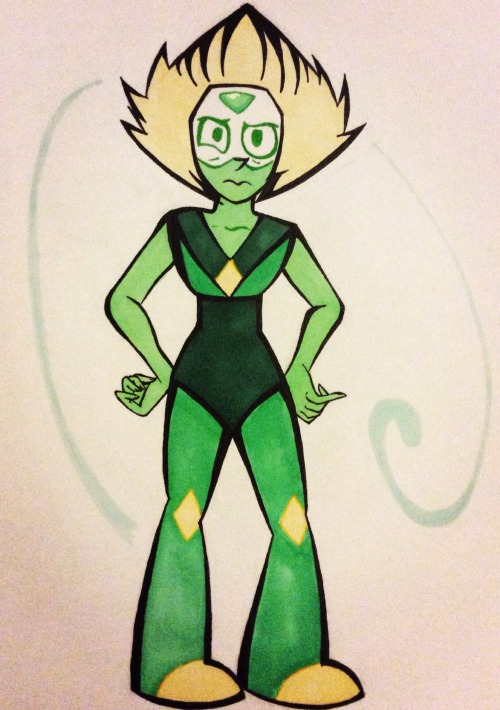 dnangelic-girl:  Peridot. Luckily I think I had most of the right colours for her. 