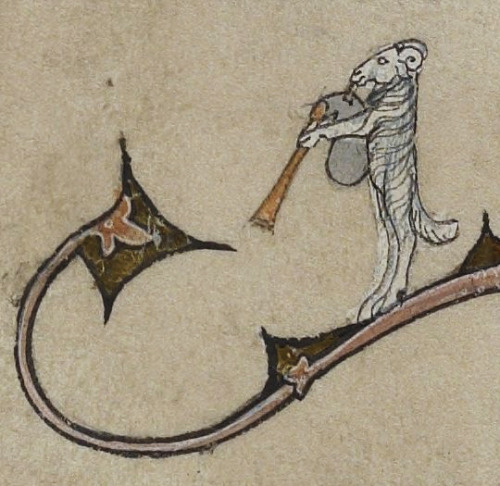 Ram playing bagpipes: always a solemn and noble sight.Manuscript description and digital images can 