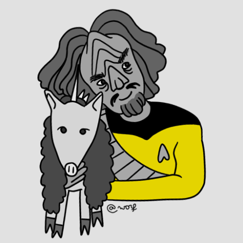 worf:worf just really misses his pet targ okay