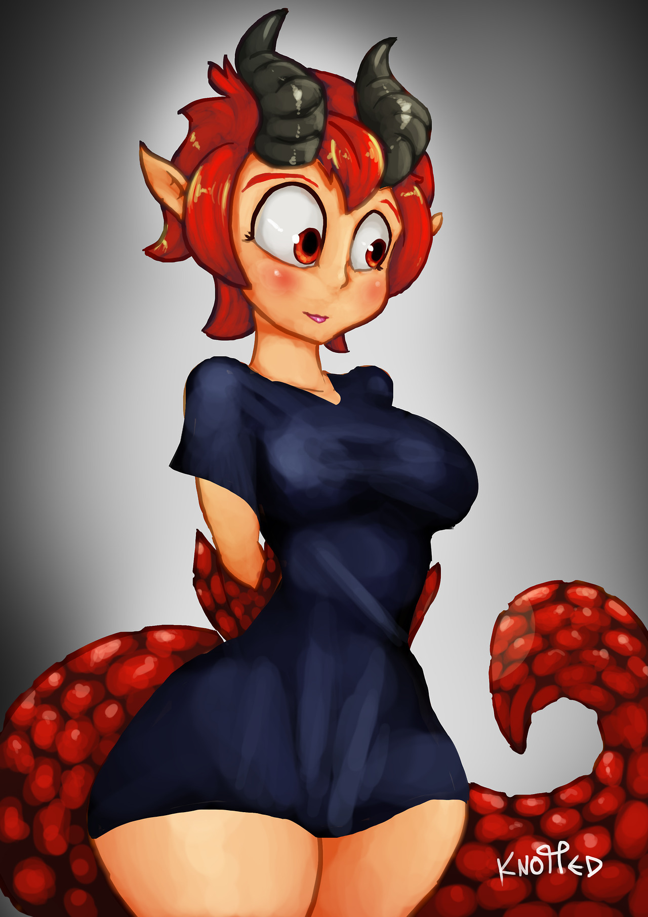 clopplots:   This is Dari, a dragon girl from my original story: Sarafune Monster
