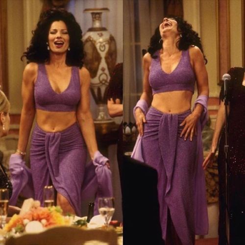  Fran Drescher, Crop Top, Midriff