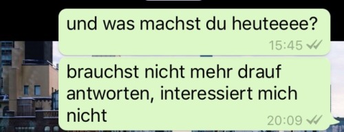 tolle freunde hab ich da, keine antwort ist auch eine antwort