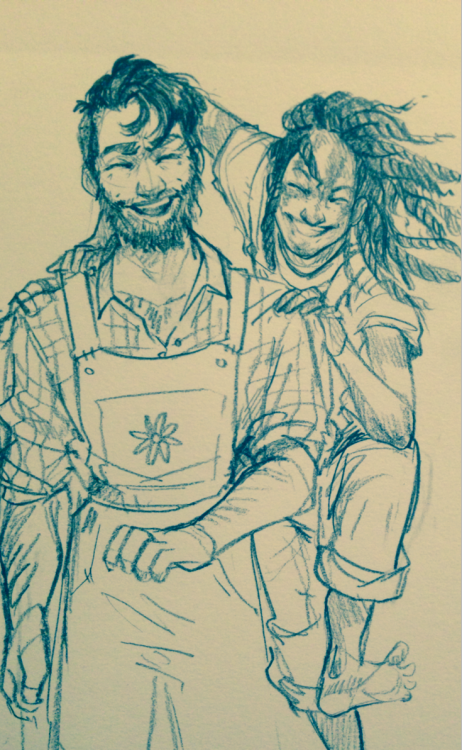 batcii:AU where jehan’s overalls were a gift from bahorel and they were actually a matching set man 