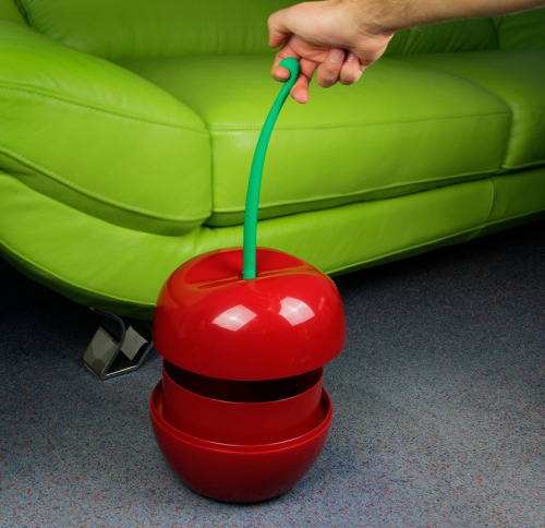 Adorable red cherry design for a trash bin or storage container.❥cutesign